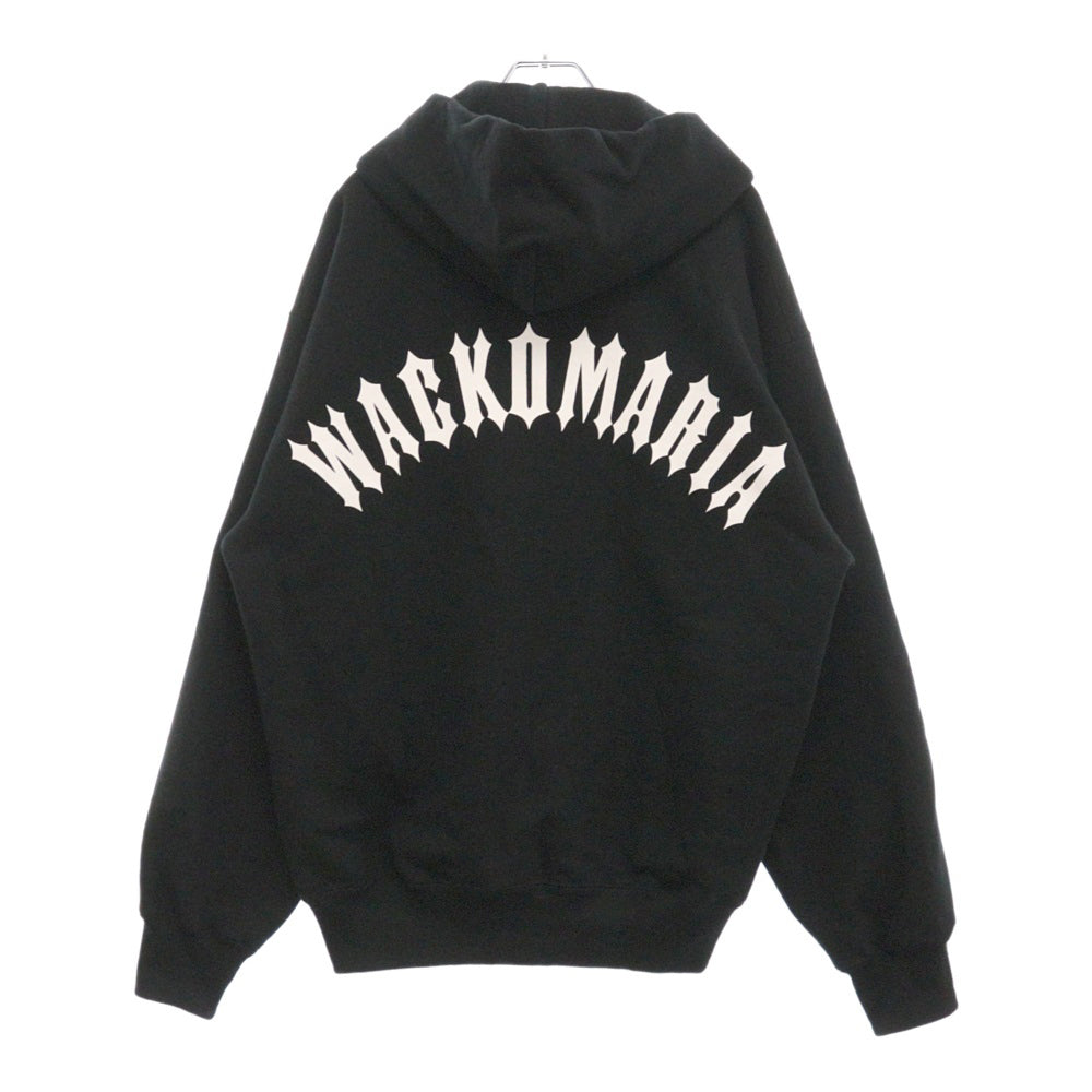 WACKO MARIA(ワコマリア) 24AW HEAVY WEIGHT ZIP HOODED SWEAT SHIRT ヘビーウェイト ジップ フーデッド スウェットシャツ パーカー ブラック