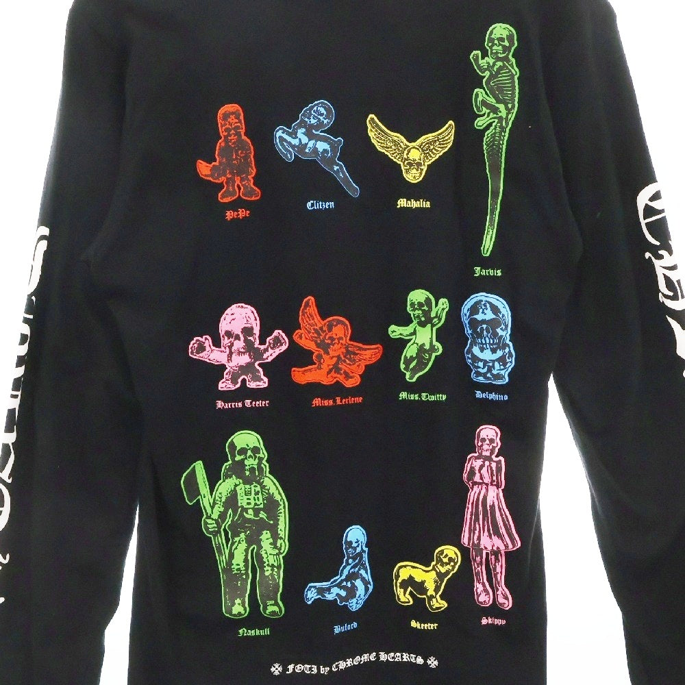 CHROME HEARTS(クロムハーツ) CH L/S 1 FOTI フォティ バックプリント 袖ロゴ 長袖 Tシャツ ブラック