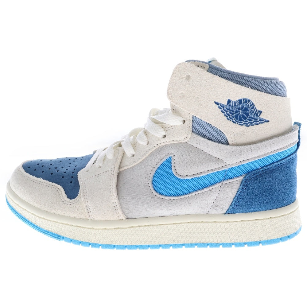 NIKE(ナイキ) AIR JORDAN 1 ZOOM CMFT DV1307-104 エア ジョーダン 1 ズーム エア コンフォート ハイカットスニーカー ライトブルー/ホワイト US8/26cm