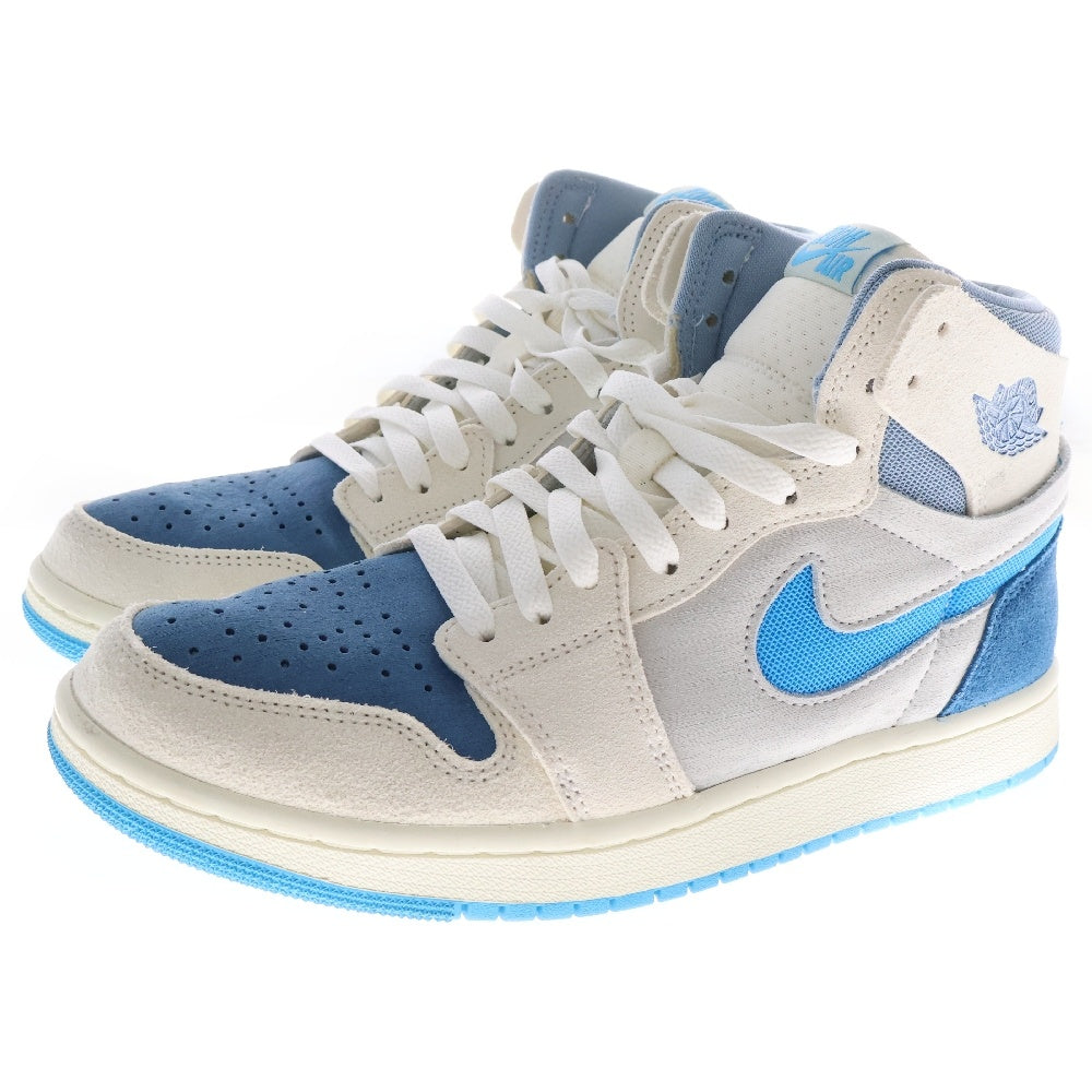 NIKE(ナイキ) AIR JORDAN 1 ZOOM CMFT DV1307-104 エア ジョーダン 1 ズーム エア コンフォート ハイカットスニーカー ライトブルー/ホワイト US8/26cm