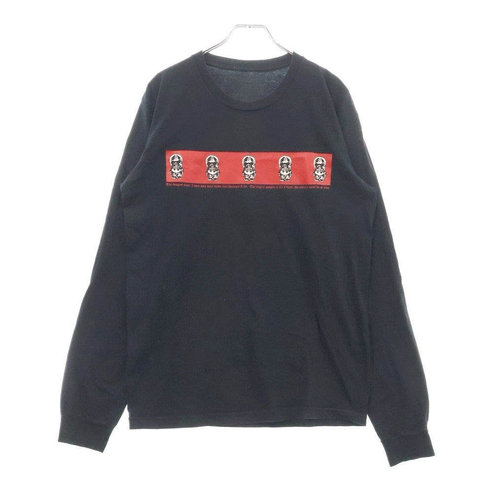 CHROME HEARTS(クロムハーツ) DELPHINO TRAIN FOTI L/S TEE フォティ 両面プリント クルーネック 長袖Tシャツ ブラック