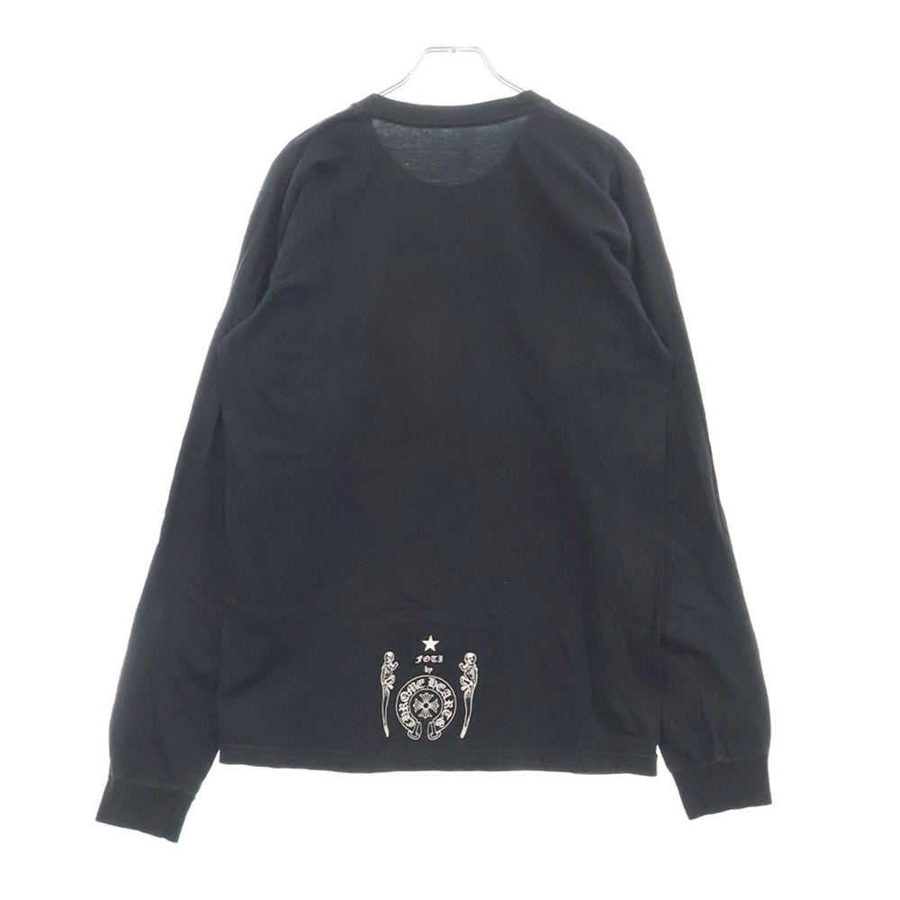 CHROME HEARTS(クロムハーツ) DELPHINO TRAIN FOTI L/S TEE フォティ 両面プリント クルーネック 長袖Tシャツ ブラック