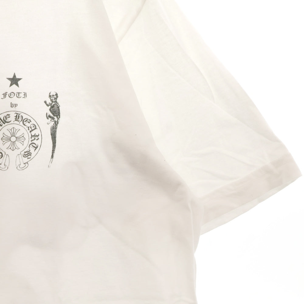 CHROME HEARTS(クロムハーツ) FOTI S/S Tee フォティ プリント 半袖Tシャツ カットソー ホワイト