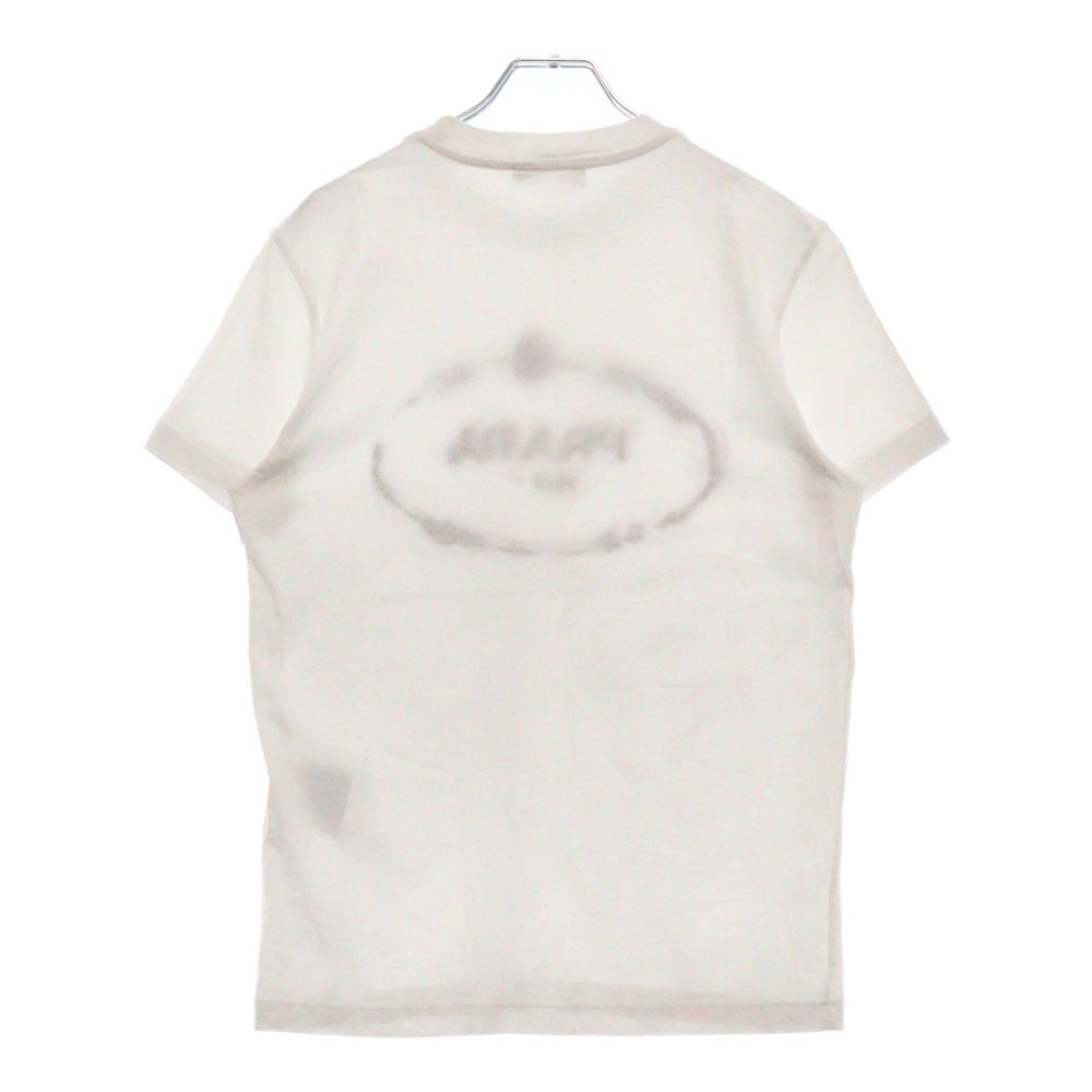 PRADA(プラダ) 18SS ロゴエンブロイダリー Tシャツ 半袖カットソー ホワイト UJN555 R182 1TE4