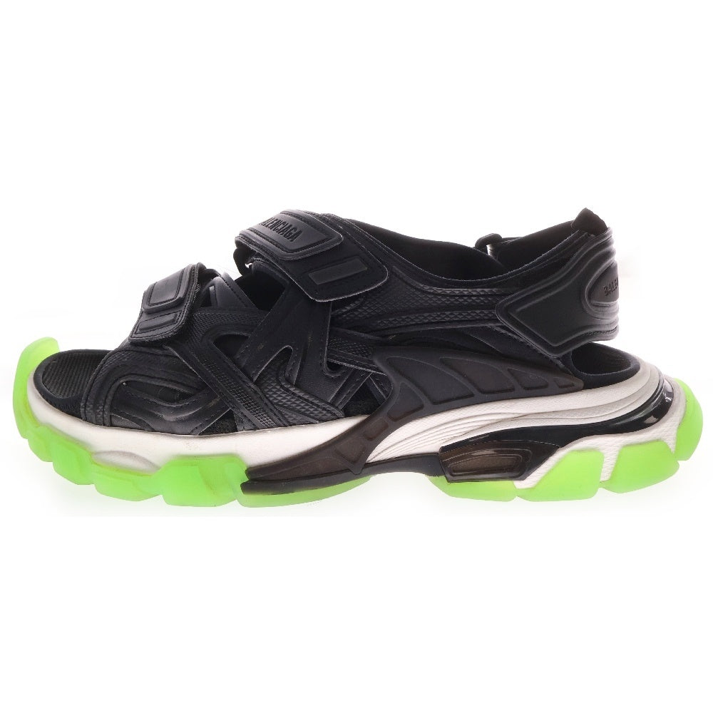 BALENCIAGA(バレンシアガ) Track Sandal ラバーアウトソール トラックサンダル グリーン/ブラック 655954