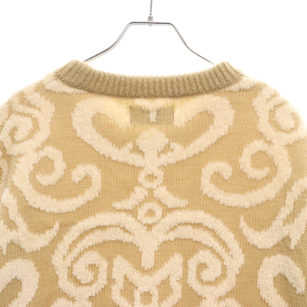 TAUPE(トープ) 22AW バロックモチーフ モヘア クルーネック ニット ベージュ TPM22307003