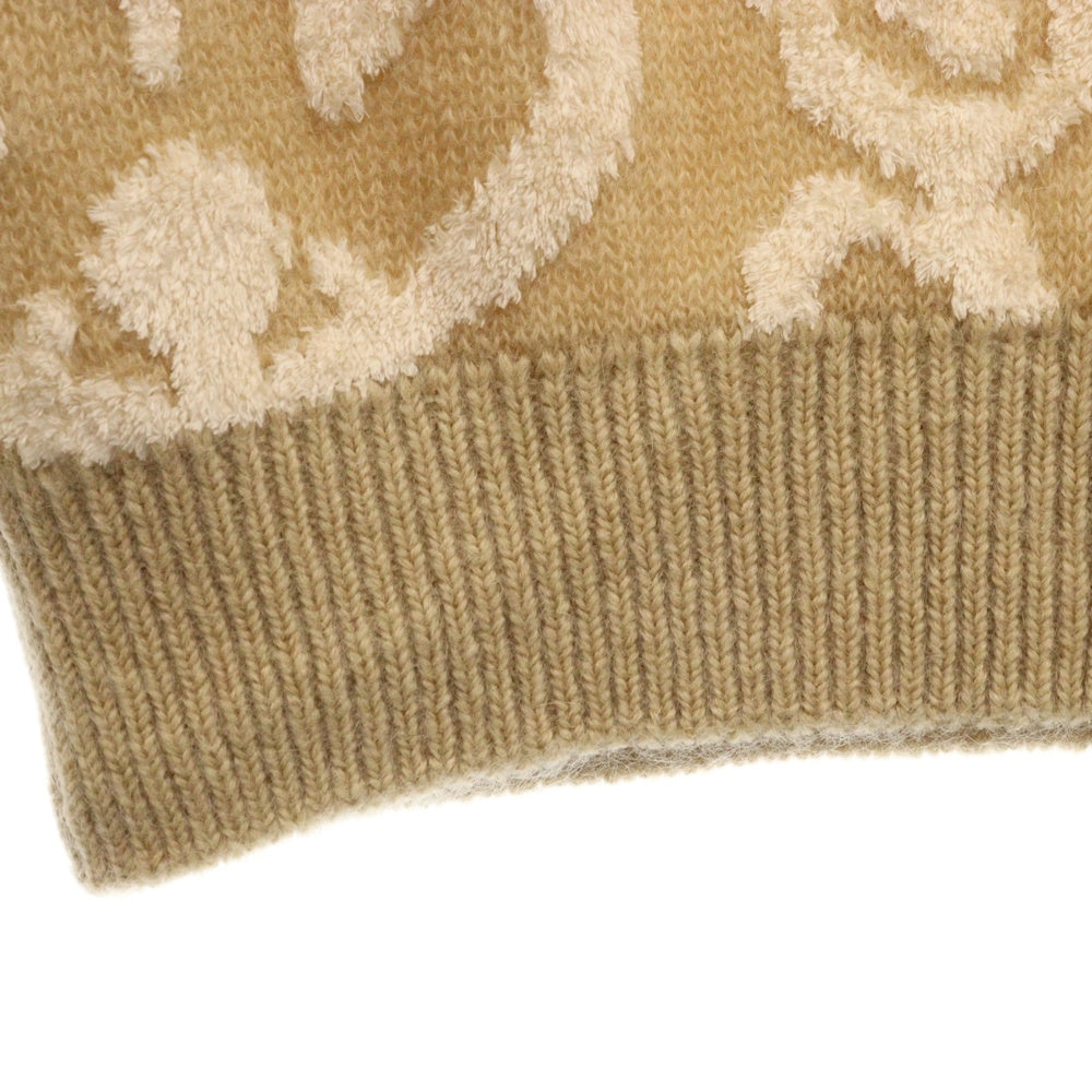 TAUPE(トープ) 22AW バロックモチーフ モヘア クルーネック ニット ベージュ TPM22307003