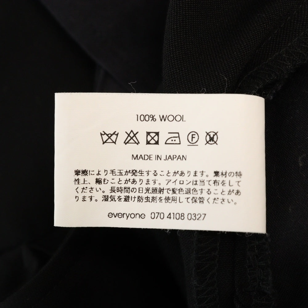 everyone(エブリワン) ×FARAH Wool Adjustable Slacks ファーラー ウールアジャスタブルスラックス ブラック EV22-PT01