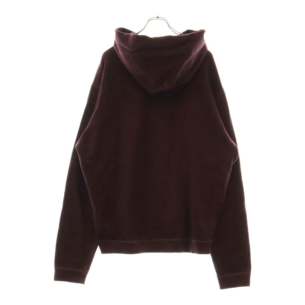 Maison Margiela(メゾンマルジェラ) 20AW ロゴ刺繍 プルオーバーパーカー バーガンディ S50GU0145