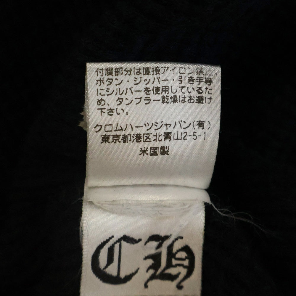CHROME HEARTS(クロムハーツ) FOTI MAHALIA OLD オールド 裏地サーマル フォティ マハリア プリント ダガージップ ジップアップパーカー ブラック