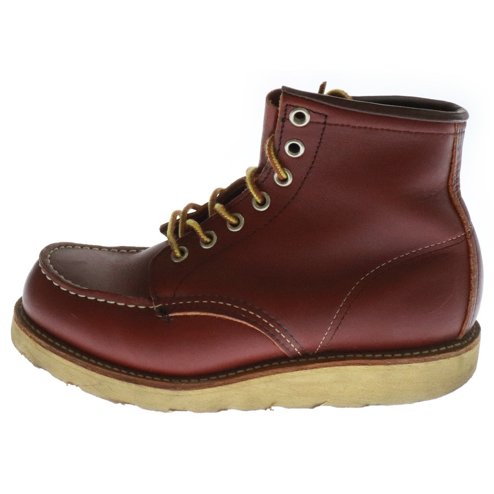 RED WING(レッド ウイング) 6-inch Classic Moc クラシック モック レザー レースアップブーツ ブラウン 犬タグ レディース US4E/24.0cm