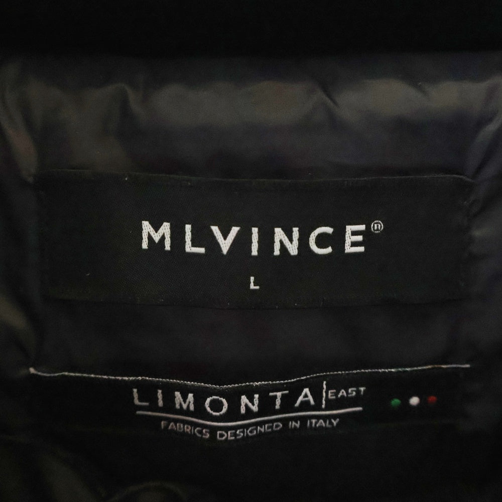 MLVINCE(メルヴィンス) 24AW LIMONTA OLD SCHOOL DOWN JACKET リモンタ オーバーサイズジップアップダウンジャケット ブラック