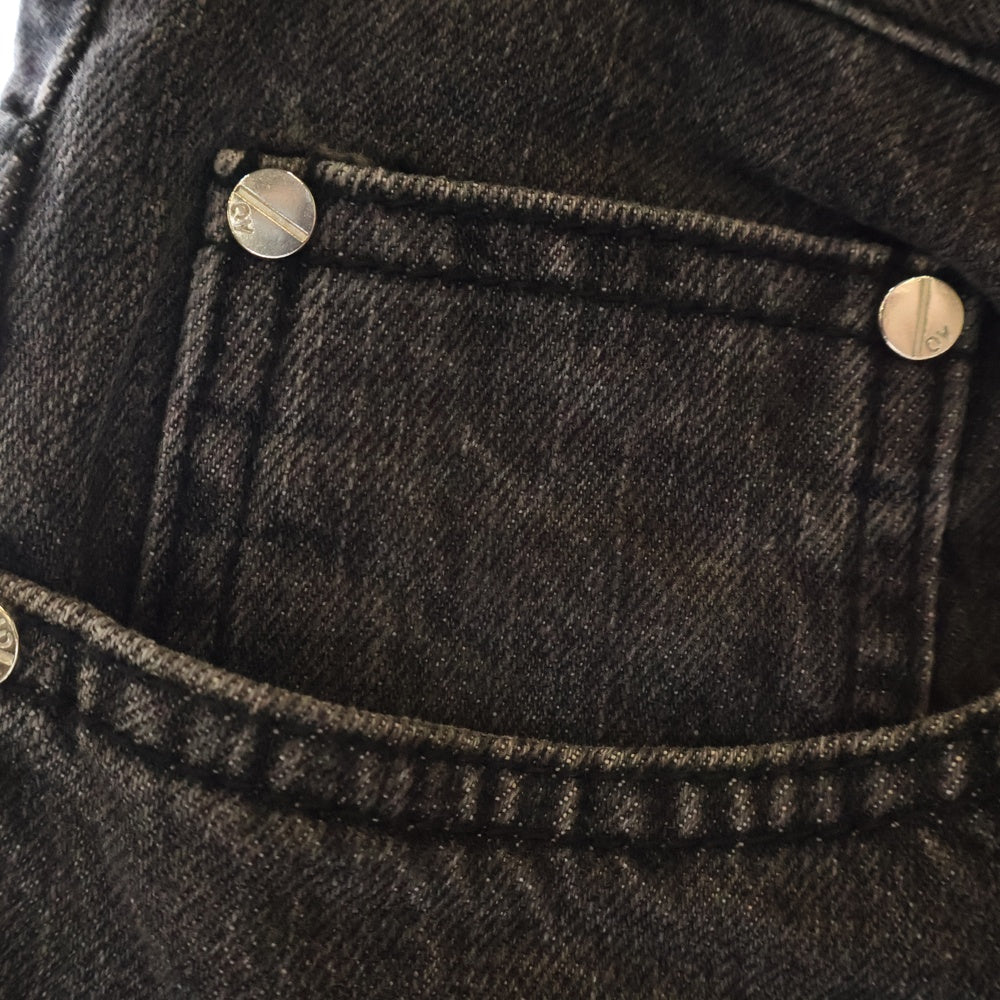 OY(オーワイ) DESTROYED PANEL PANTS ダメージ加工 パネル デニムパンツ ブラック