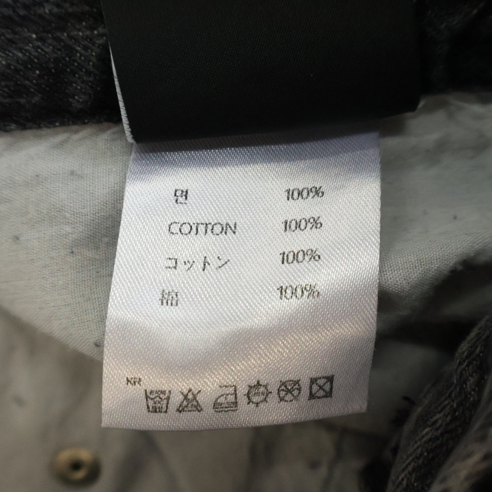 OY(オーワイ) DESTROYED PANEL PANTS ダメージ加工 パネル デニムパンツ ブラック