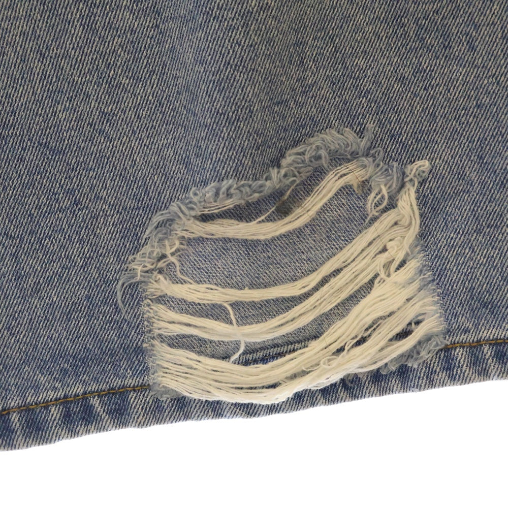 OY(オーワイ) DESTROYED PANEL PANTS ダメージ加工 パネル デニムパンツ インディゴ