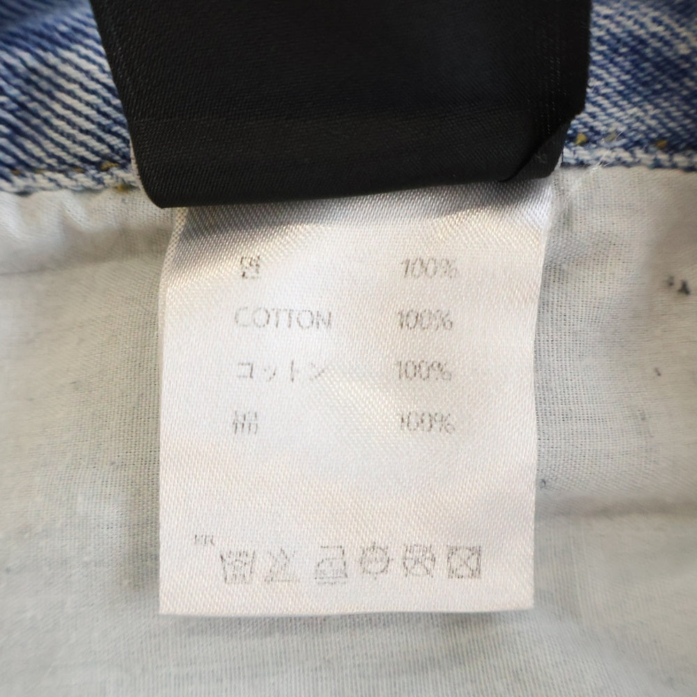 OY(オーワイ) DESTROYED PANEL PANTS ダメージ加工 パネル デニムパンツ インディゴ