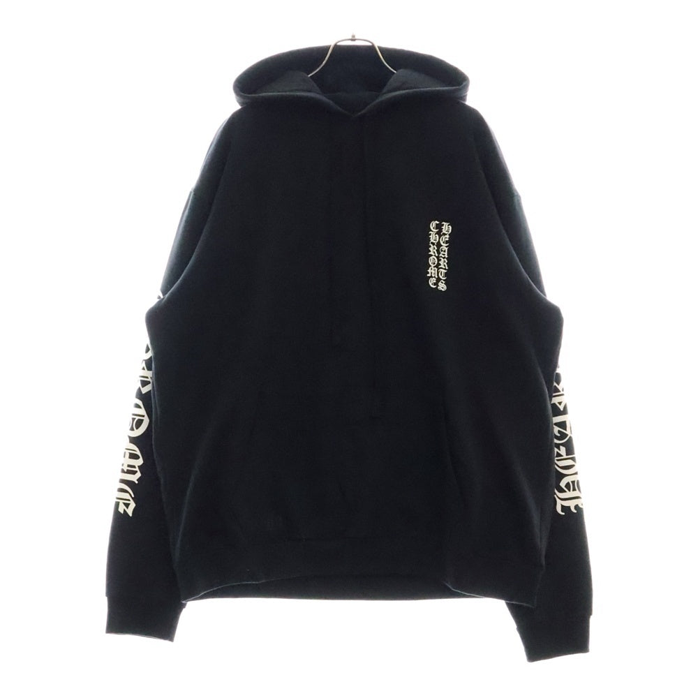 CHROME HEARTS(クロムハーツ) SWTSHRT PLVR アームロゴプリントプルオーバーパーカー ブラック