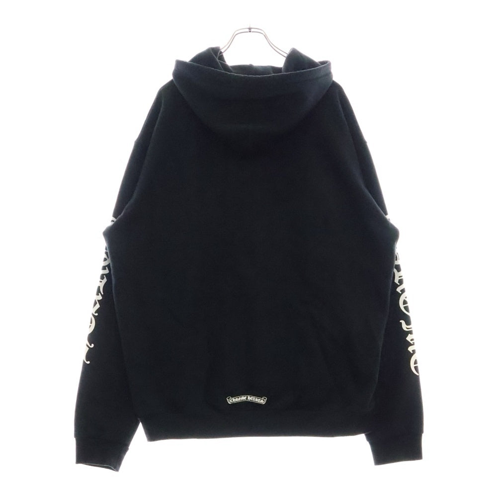 CHROME HEARTS(クロムハーツ) SWTSHRT PLVR アームロゴプリントプルオーバーパーカー ブラック