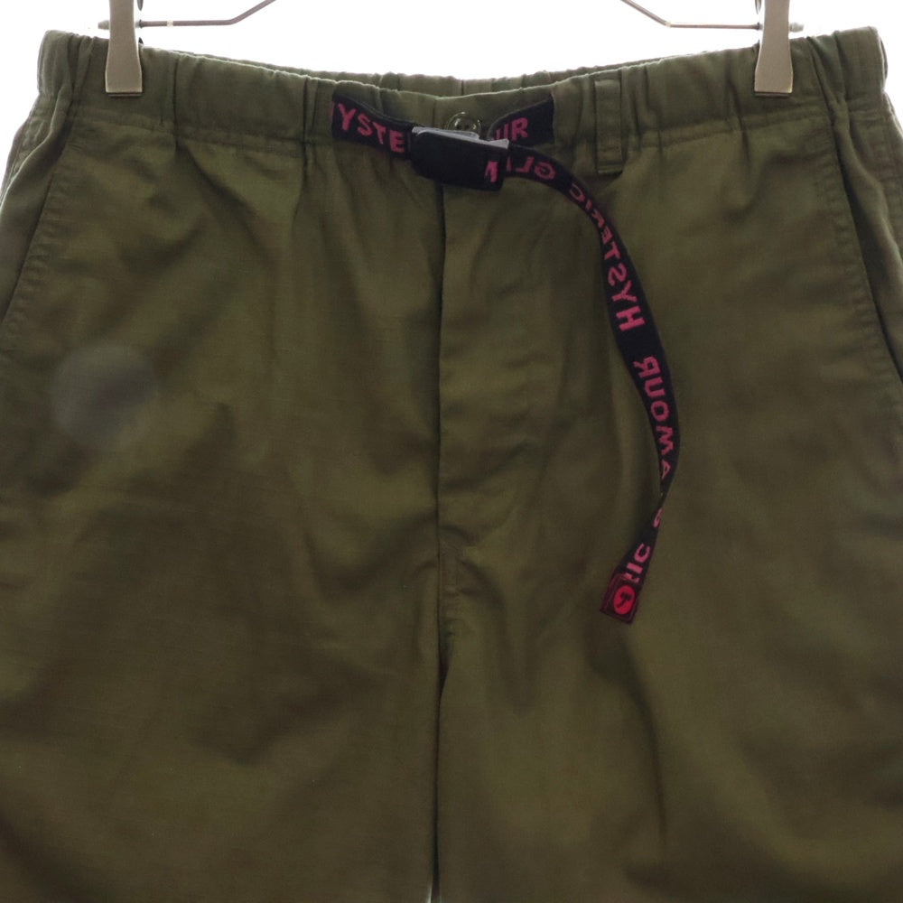 HYSTERIC GLAMOUR(ヒステリックグラマー) リップストップ ショートパンツ ショーツ カーキ 02201AM02