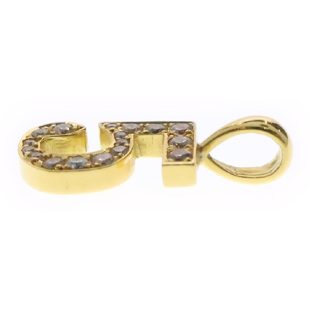 EYEFUNNY(アイファニー) K18YG No.5 ダイヤモンド ペンダントトップ ネックレスチャーム