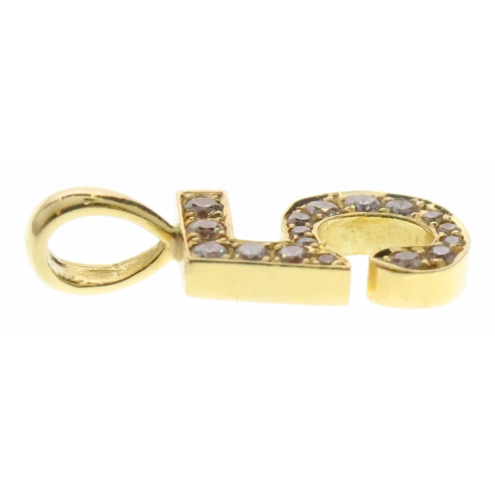 EYEFUNNY(アイファニー) K18YG No.5 ダイヤモンド ペンダントトップ ネックレスチャーム