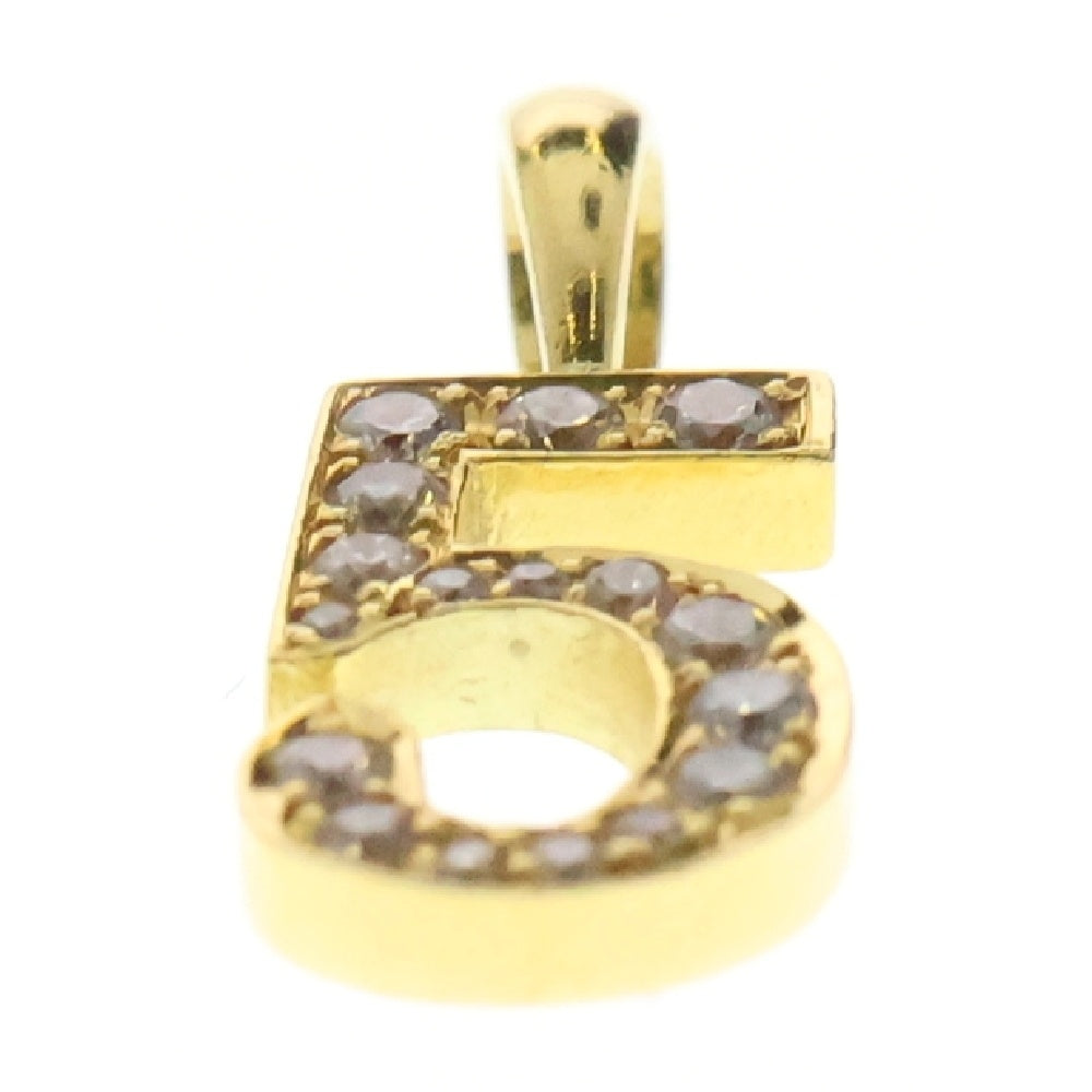 EYEFUNNY(アイファニー) K18YG No.5 ダイヤモンド ペンダントトップ ネックレスチャーム