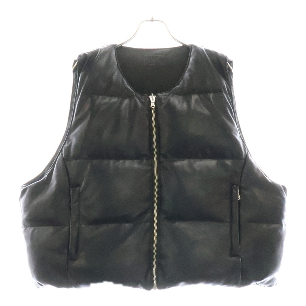 MLVINCE(メルヴィンス) LIMONTA REVERSIBLE DOWN VEST BLACK リバーシブル リモンタダウンベスト ライトアウター ブラック