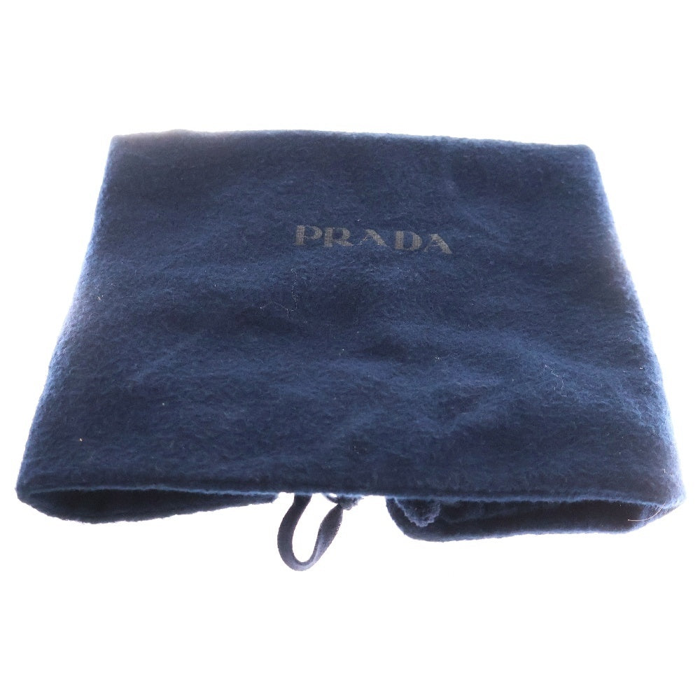 PRADA(プラダ) Saffiano Leather Shoulder Bag サンカクロゴプレート レザーショルダーバッグ ブラック 2VD065 2FAD F0002