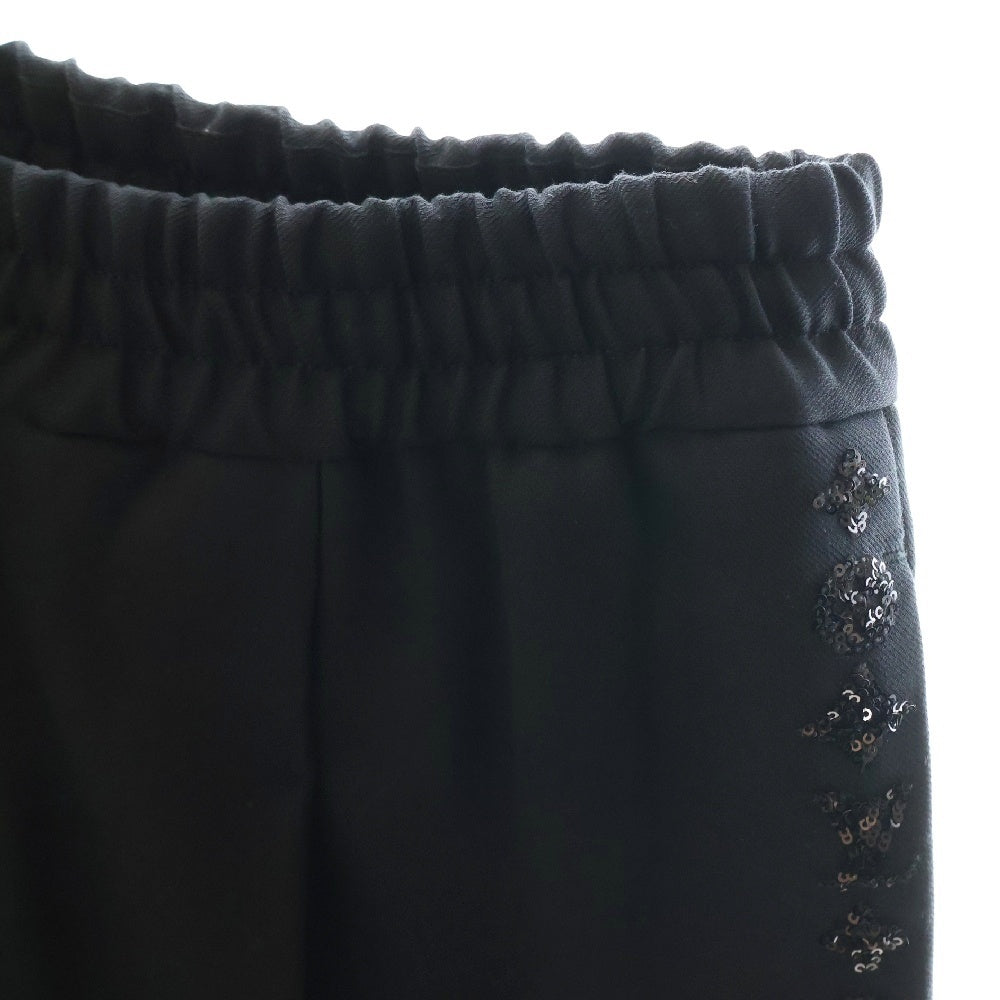 LOUIS VUITTON(ルイヴィトン) 23SS スパンコール装飾サイドライン ウールイージースラックスパンツ ブラック RM231F OF6 HOFP1W