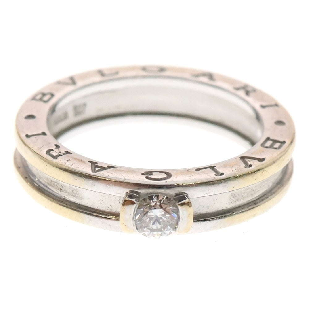 BVLGARI(ブルガリ) B-Zero 1 Au750 ワンポイントダイヤ ホワイトゴールド リング