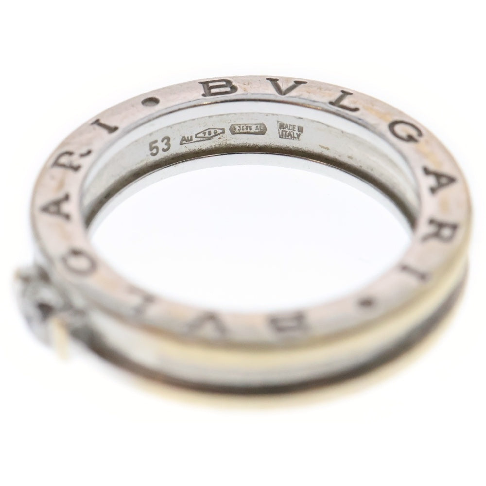 BVLGARI(ブルガリ) B-Zero 1 Au750 ワンポイントダイヤ ホワイトゴールド リング