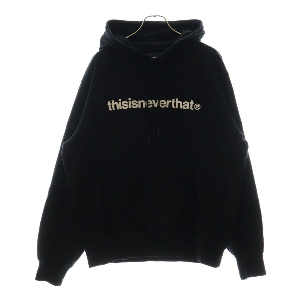 THISISNEVERTHAT(ディスイズネバーザット) ロゴ刺繍 プルオーバーパーカー ブラック TN243TSWHO01