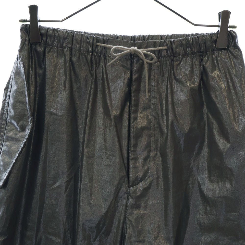 6(ロク) HAKU SILVER PANTS ハク ワイドシルエット パンツ シルバー 8614-202-0622