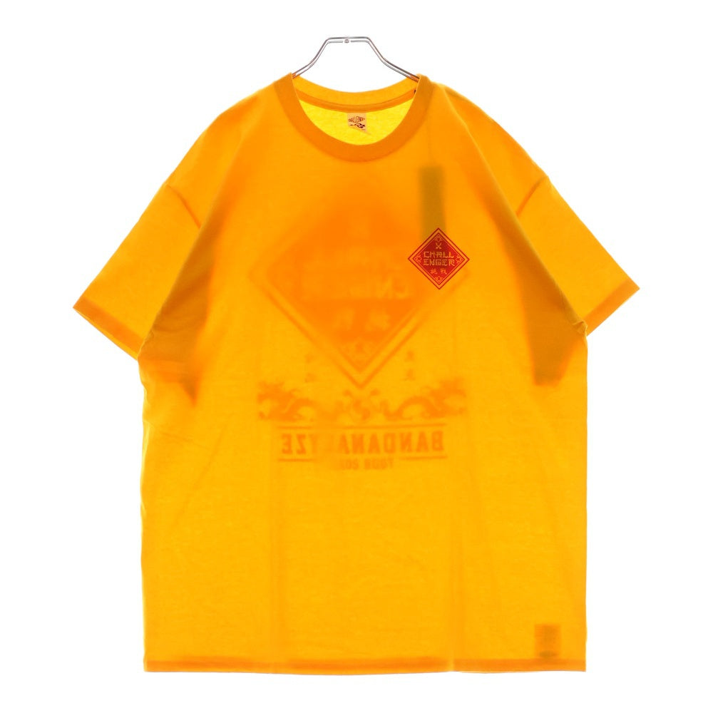 CHALLENGER(チャレンジャー) BD 2023 TOUR TEE 両面プリント クルーネック半袖Tシャツ イエロー CLG-TS-023-040
