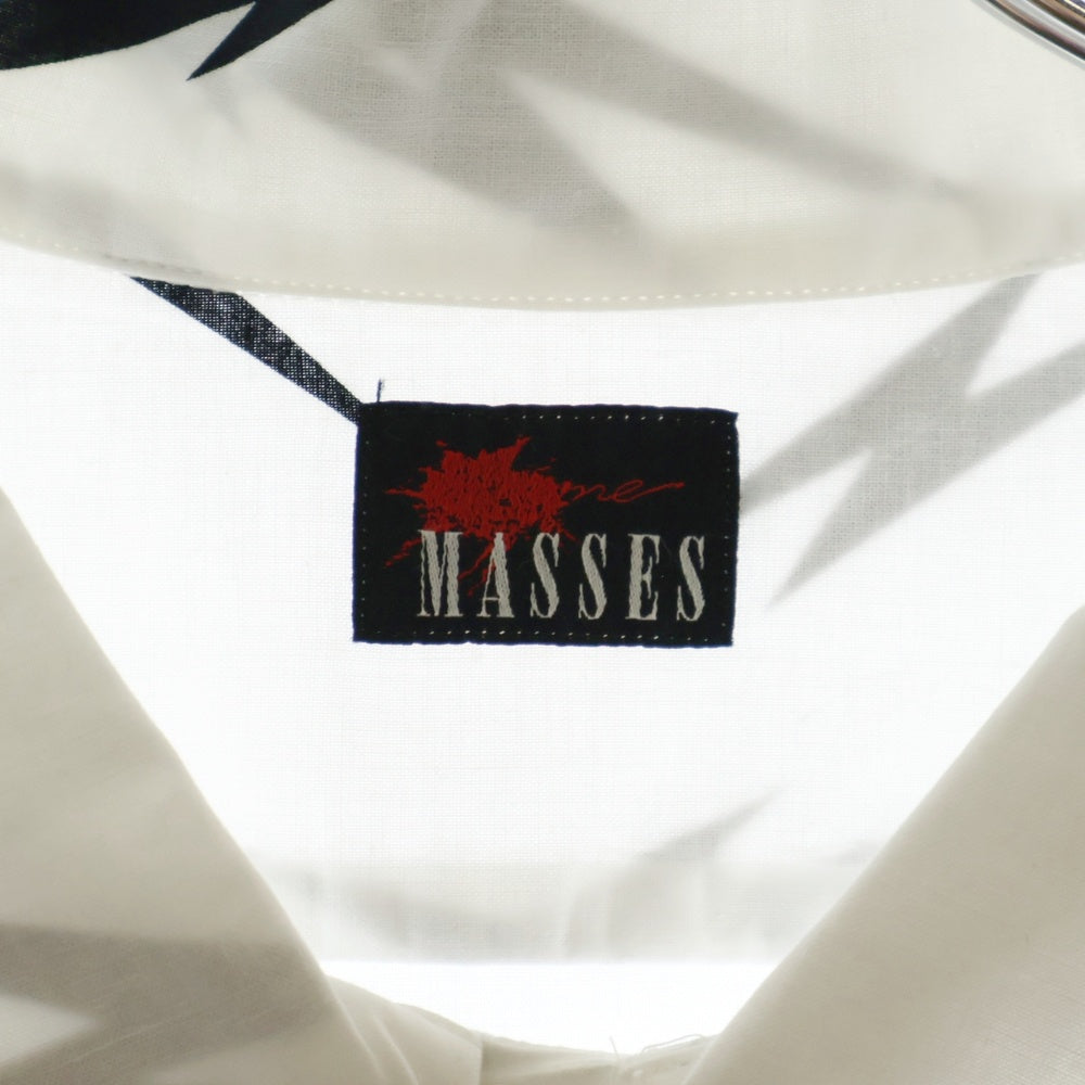 MASSES(マシス) LIGHTNING SHIRT L ライトニング シャツ サンダー 長袖シャツ ホワイト