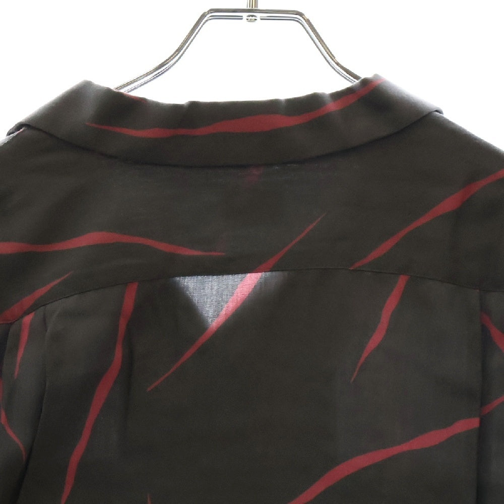 MASSES(マシス) RAYON PRINT SHT レーヨンプリントシャツ 長袖シャツ グレー