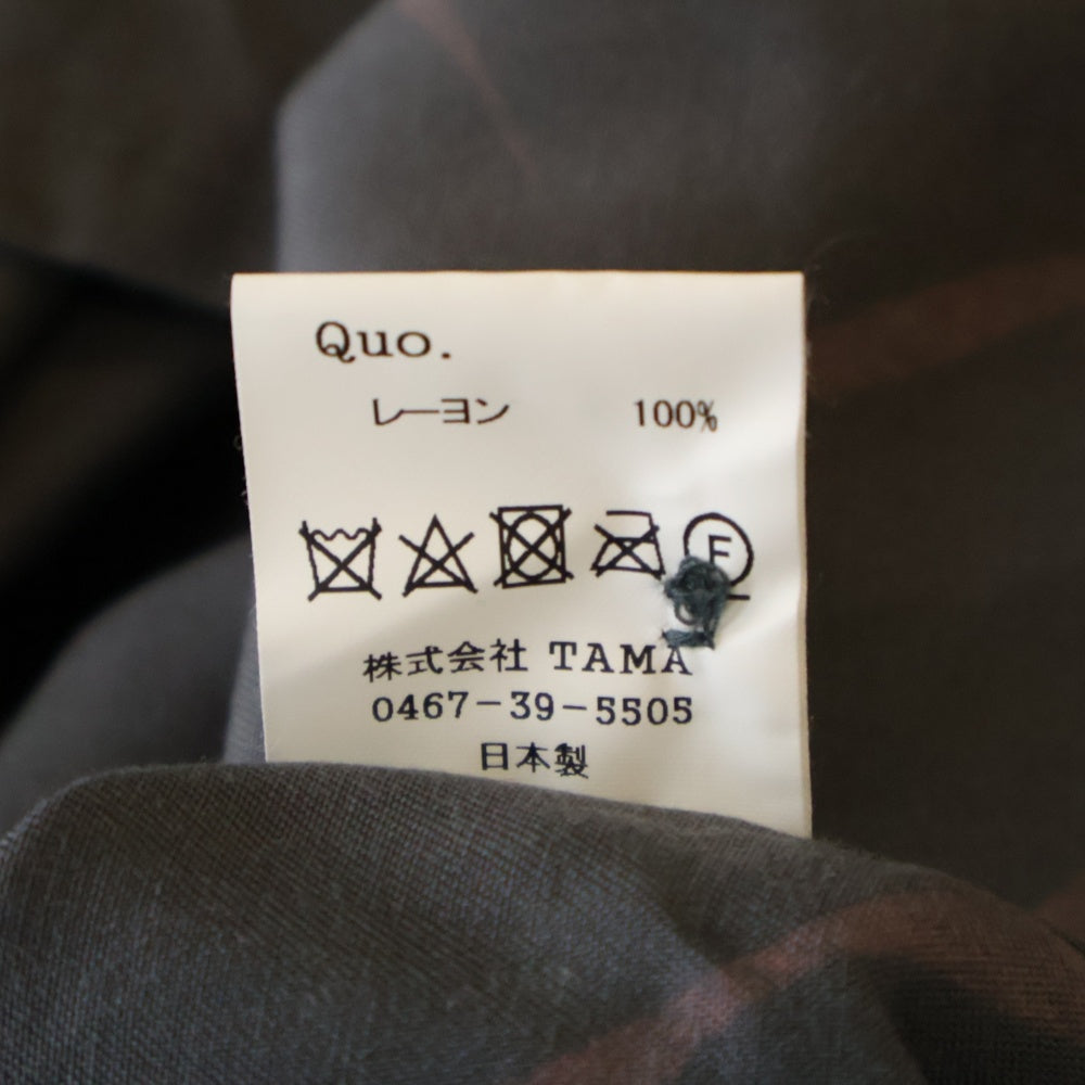 MASSES(マシス) RAYON PRINT SHT レーヨンプリントシャツ 長袖シャツ グレー