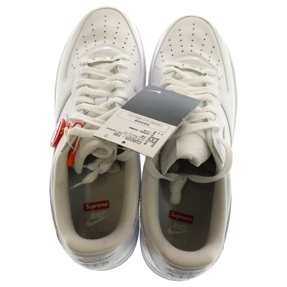 NIKE(ナイキ) ×SUPREME AIR FORCE 1 LOW シュプリーム エアフォース 1 ローカットスニーカー ホワイト US10.5/28.5cm CU9225-100