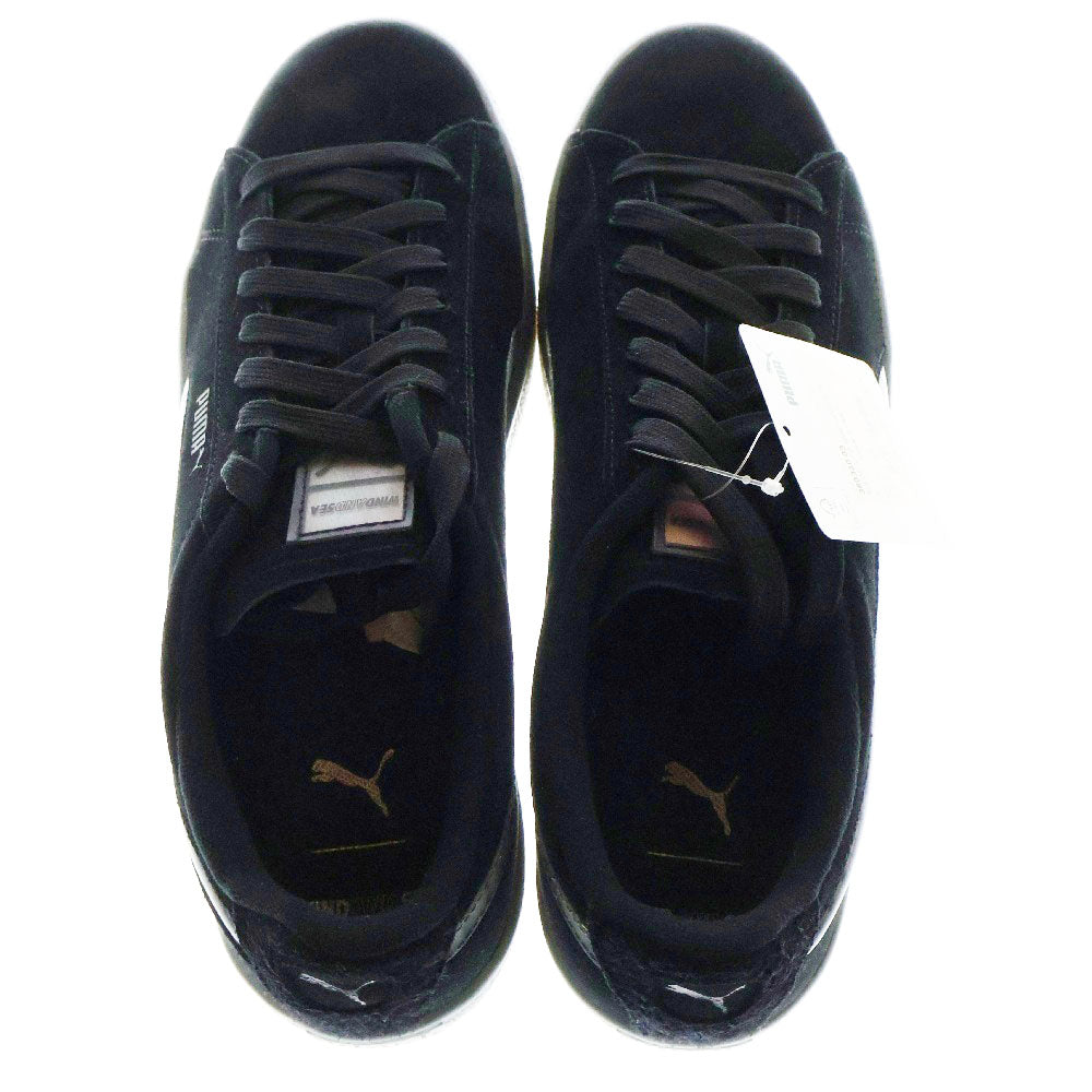 PUMA(プーマ) xWIND AND SEA SUEDE VTG 380330-03 ウィンダンシー スエード ローカットスニーカー ブラック US11/29cm