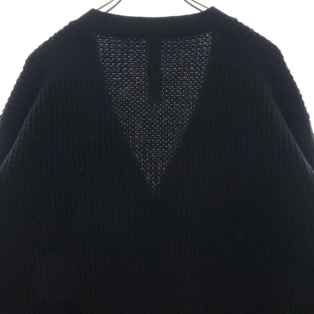 CHROME HEARTS(クロムハーツ) CASHMERE CARDIGAN 袖クロスパッチ カシミア カーディガン ブラック
