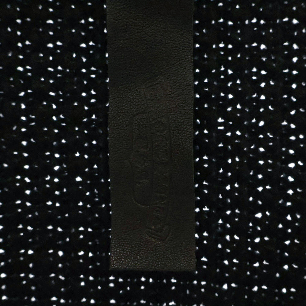 CHROME HEARTS(クロムハーツ) CASHMERE CARDIGAN 袖クロスパッチ カシミア カーディガン ブラック