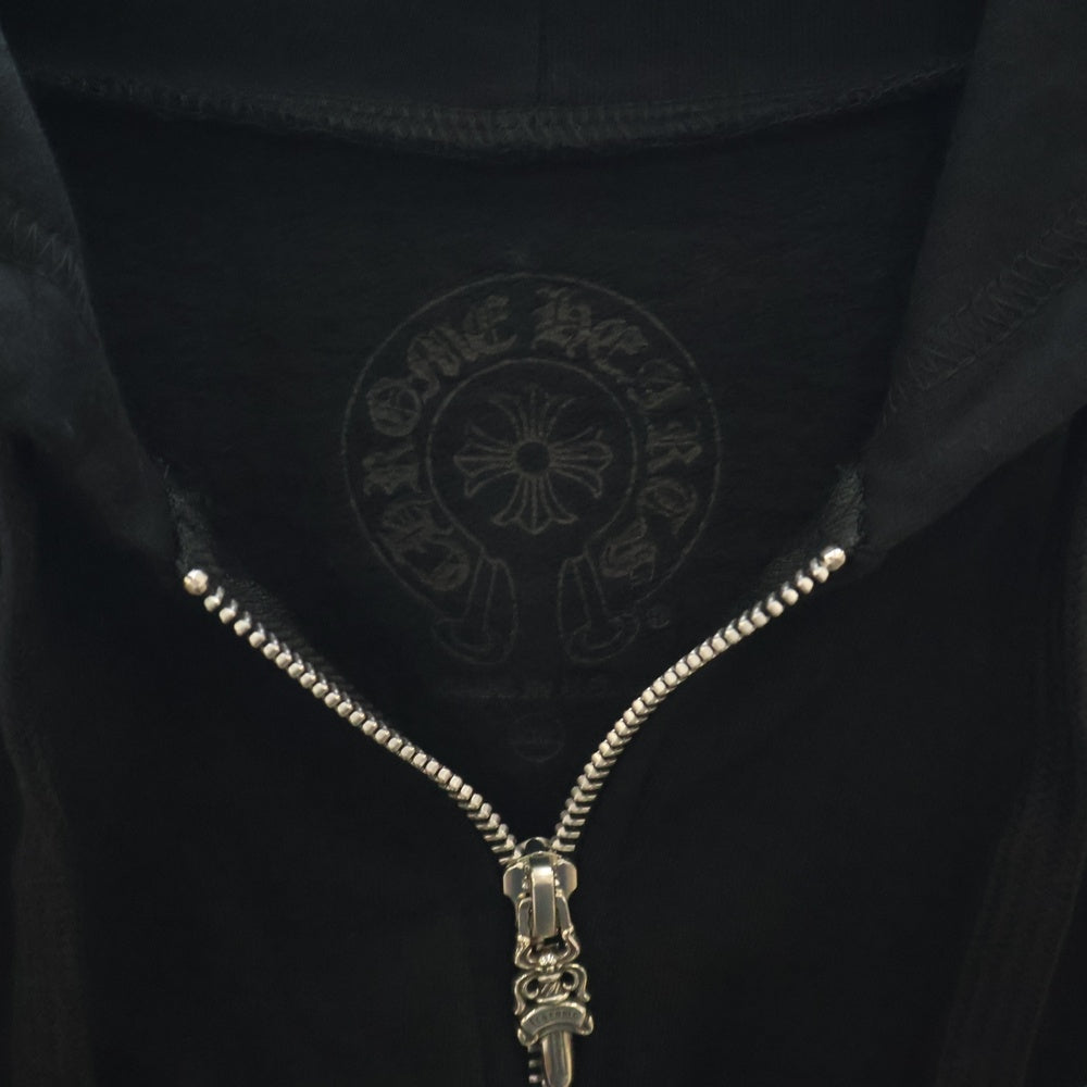 CHROME HEARTS(クロムハーツ) SWTSHRT HD ZIP 大阪限定バックホースシューダガージップパーカー ブラック