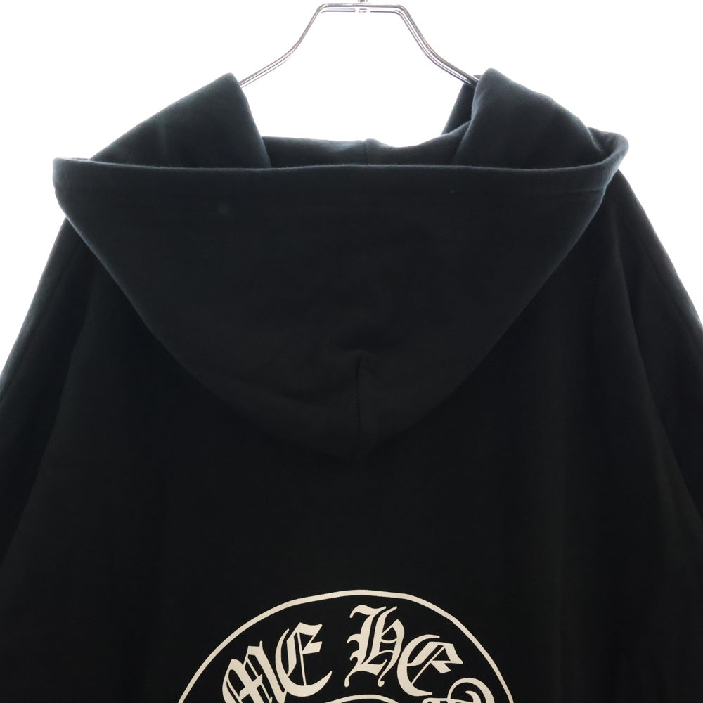 CHROME HEARTS(クロムハーツ) SWTSHRT HD ZIP 大阪限定バックホースシューダガージップパーカー ブラック