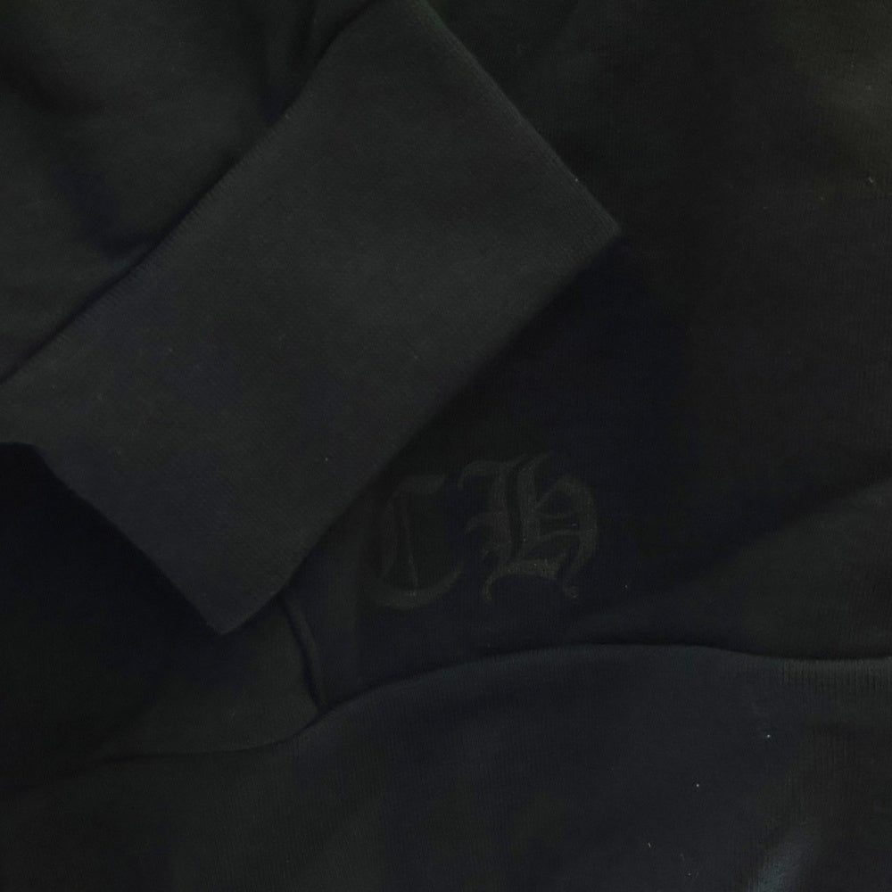 CHROME HEARTS(クロムハーツ) SWTSHRT HD ZIP 大阪限定バックホースシューダガージップパーカー ブラック