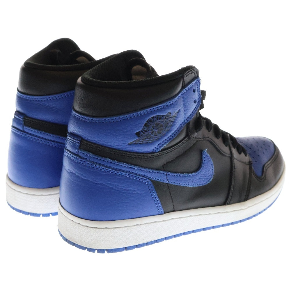 NIKE(ナイキ) AIR JORDAN 1 RETRO HIGH OG ROYAL 555088‐007 エアジョーダン1レトロ ロイヤル ハイカットスニーカー ブラック/ブルー US8.5/26.5cm