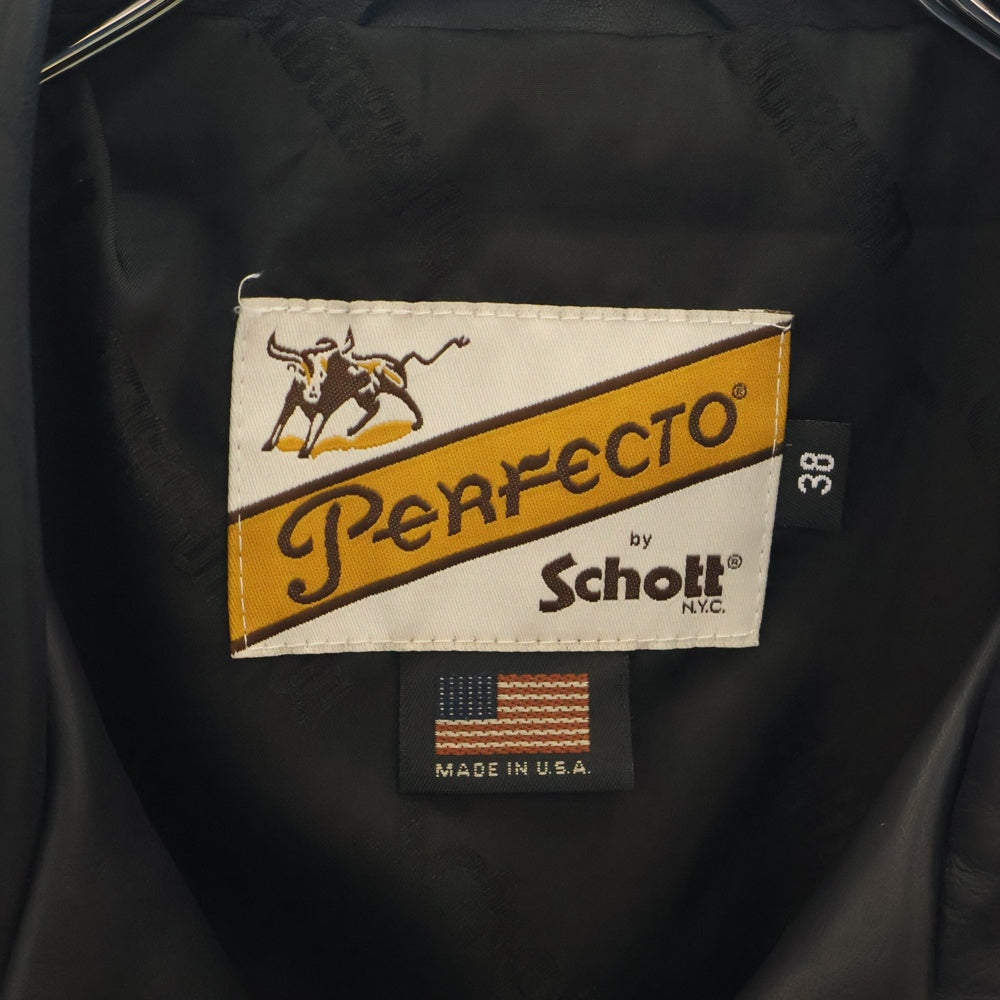 SCHOTT(ショット) ×NEIGHBORHOOD ×Kostas Seremetis ONESTAR RIDERS JACKET ネイバーフッド コスタスセレメティス ワンスターレザーライダースジャケット 782-3250086 ネイビー