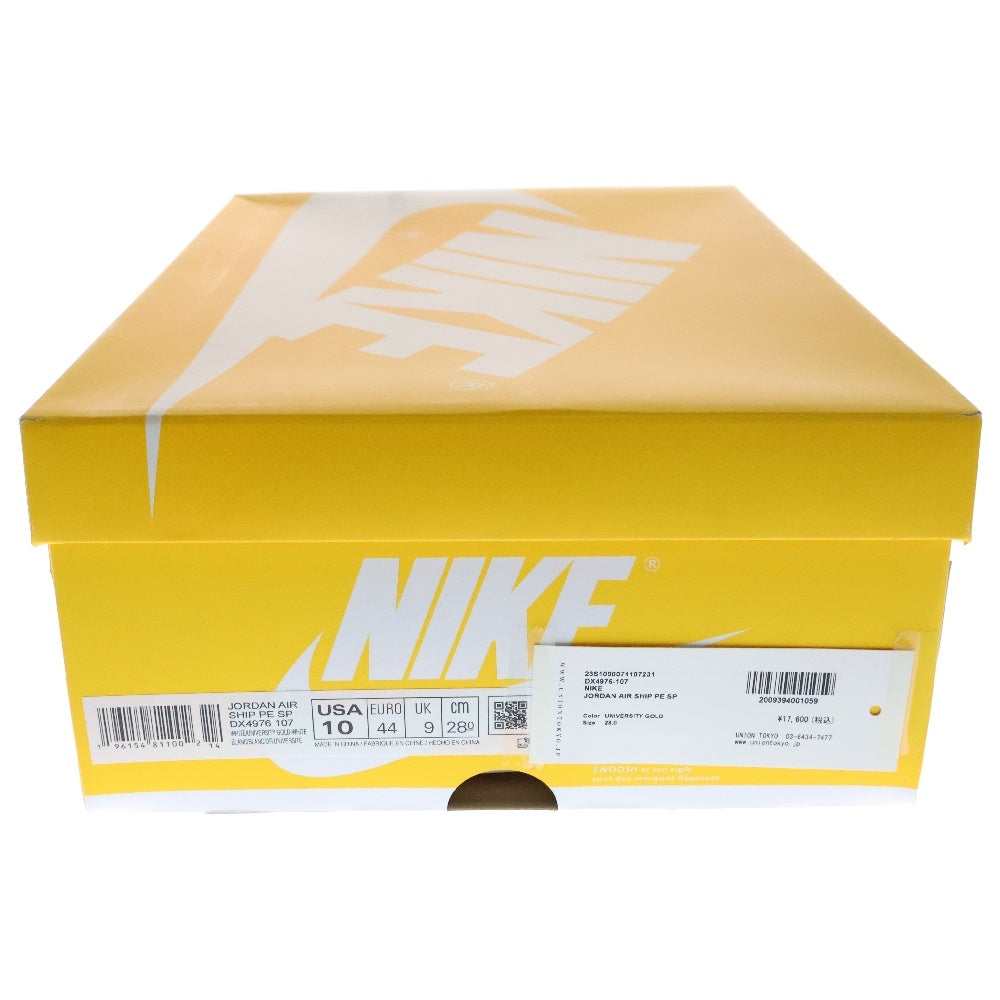 NIKE(ナイキ) AIR SHIP PE SP University Gold DX4976-107 エアシップ ユニバーシティゴールド ハイカットスニーカー イエロー/ホワイト US10/28.0cm