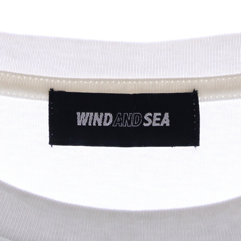 WIND AND SEA(ウィンダンシー) 20SS flower PHOTO T-SHIRT フラワーフォトプリント半袖Tシャツ クルーネックカットソー ホワイト