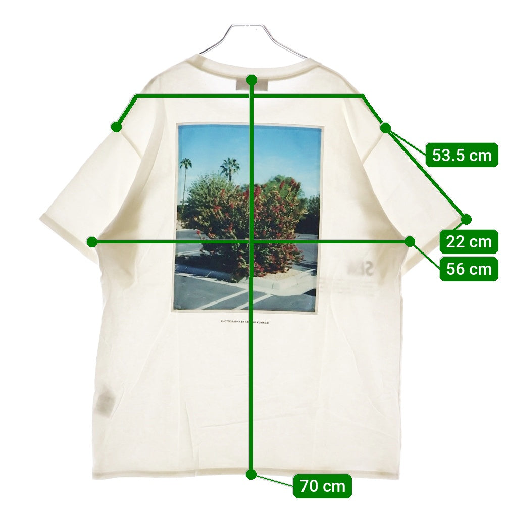 WIND AND SEA(ウィンダンシー) 20SS flower PHOTO T-SHIRT フラワーフォトプリント半袖Tシャツ クルーネックカットソー ホワイト