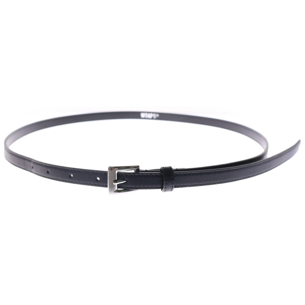WTAPS(ダブルタップス) T15 / BELT / SYNTHETIC シンセティックレザー ナローベルト ブラック